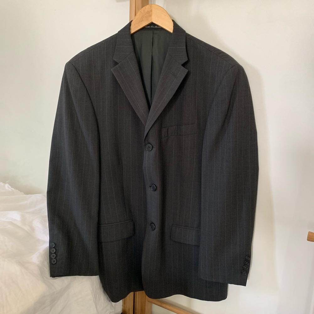Vintage Mens Pinstripe Blazer
